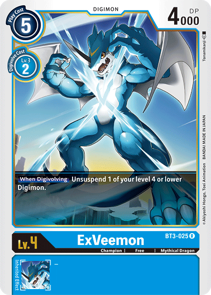 ExVeemon [BT3-025] [Release Special Booster Ver.1.5] | Black Swamp Games