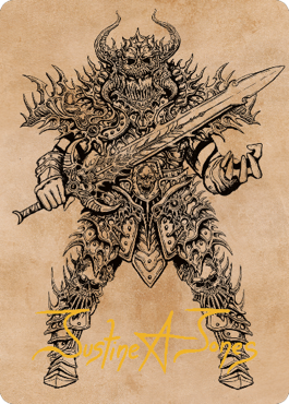 Sarevok, Deathbringer Art Card (Gold-Stamped Signature) [Commander Legends: Battle for Baldur's Gate Art Series] | Black Swamp Games