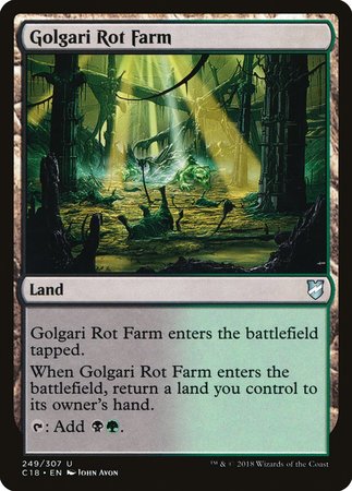 Golgari Rot Farm [Commander 2018] | Black Swamp Games