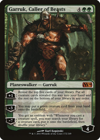 Garruk, Caller of Beasts [Magic 2014] | Black Swamp Games