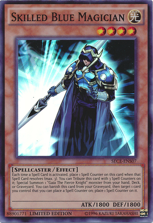 Skilled Blue Magician [SECE-ENS07] Super Rare | Black Swamp Games