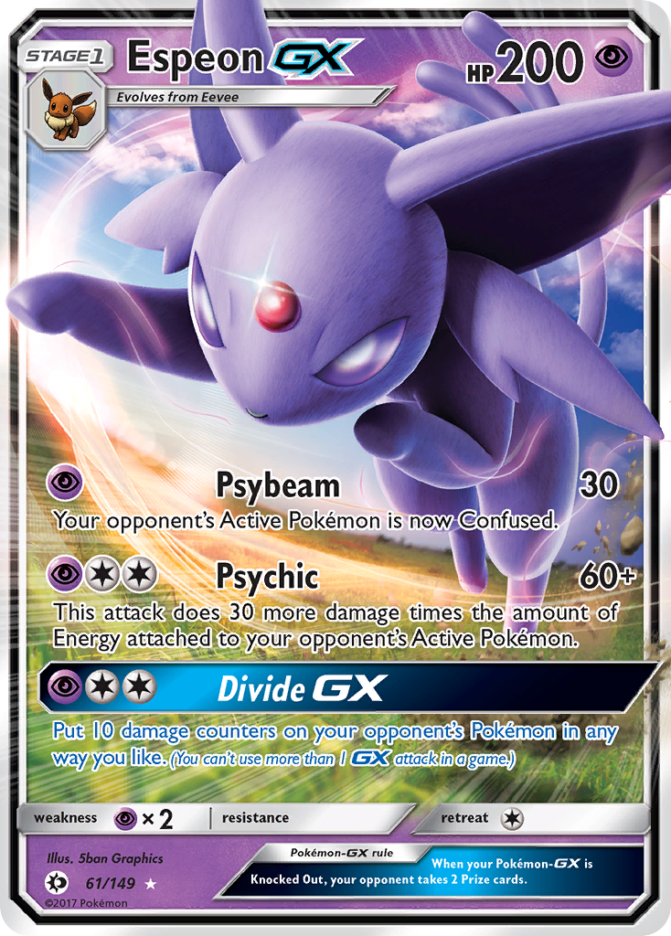 Espeon GX (61/149) [Sun & Moon: Base Set] | Black Swamp Games