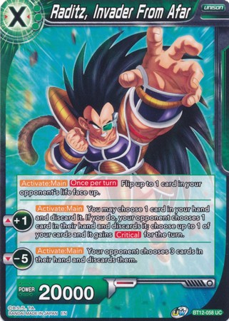 Raditz, Invader From Afar [BT12-058] | Black Swamp Games