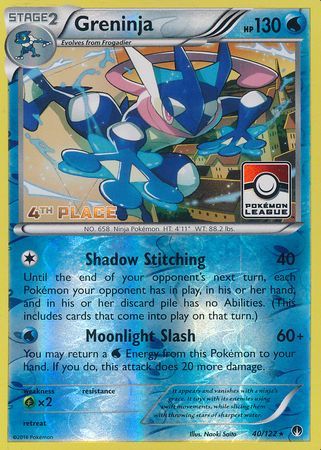 Greninja (40/122) (League Promo 4th Place) [XY: BREAKpoint] | Black Swamp Games