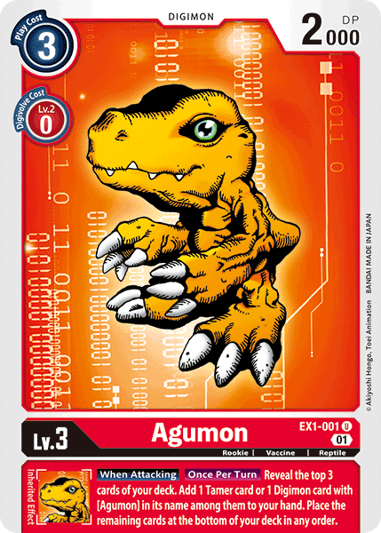 Agumon [EX1-001] [Classic Collection] | Black Swamp Games