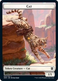 Cat // Plant Double-sided Token [Zendikar Rising Tokens] | Black Swamp Games