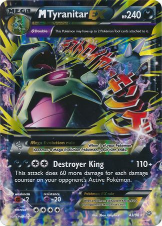 M Tyranitar EX (43/98) (Jumbo Card) [XY: Ancient Origins] | Black Swamp Games