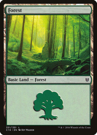 Forest (351) [Commander 2016] | Black Swamp Games