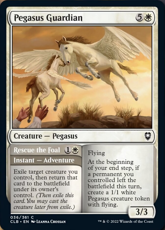 Pegasus Guardian // Rescue the Foal [Commander Legends: Battle for Baldur's Gate] | Black Swamp Games