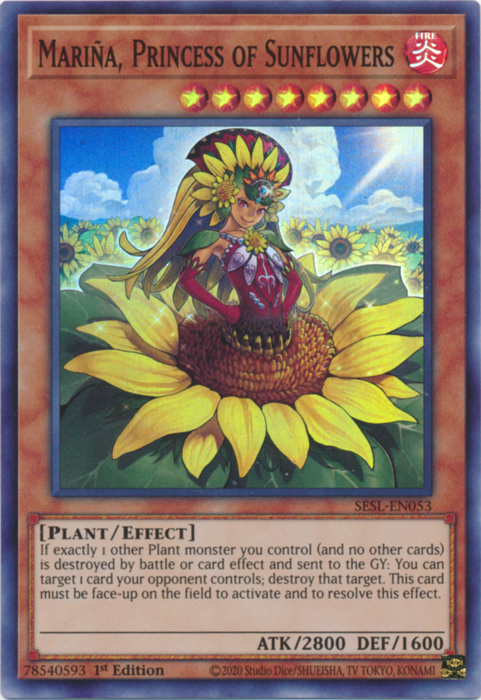 Marina, Princess of Sunflowers [SESL-EN053] Super Rare | Black Swamp Games