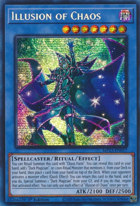 Illusion of Chaos [MP23-EN017] Prismatic Secret Rare | Black Swamp Games