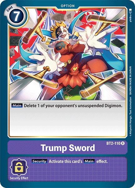 Trump Sword [BT2-110] [Release Special Booster Ver.1.0] | Black Swamp Games