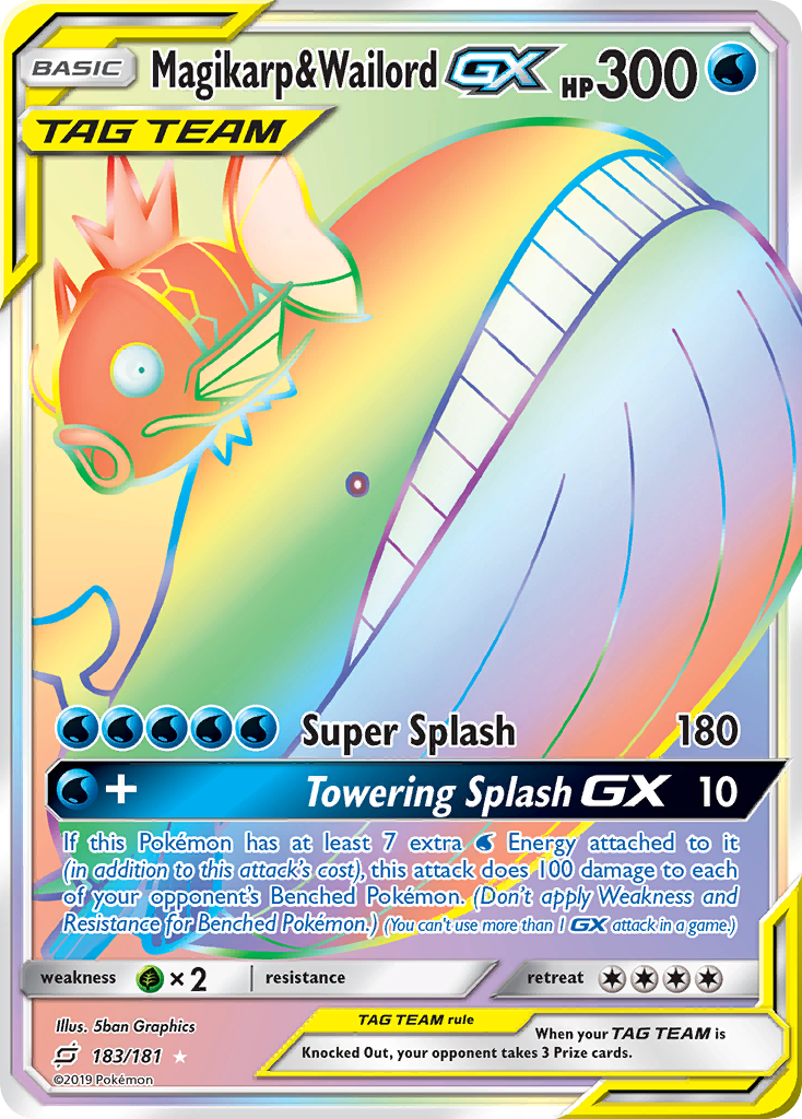 Magikarp & Wailord GX (183/181) [Sun & Moon: Team Up] | Black Swamp Games