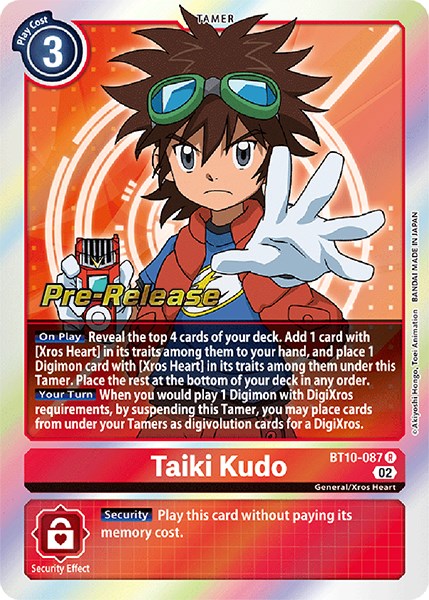 Taiki Kudo [BT10-087] [Xros Encounter Pre-Release Cards] | Black Swamp Games