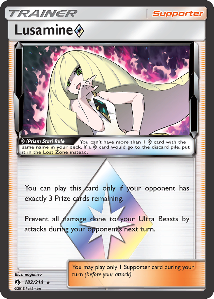 Lusamine (182/214) (Prism Star) [Sun & Moon: Lost Thunder] | Black Swamp Games