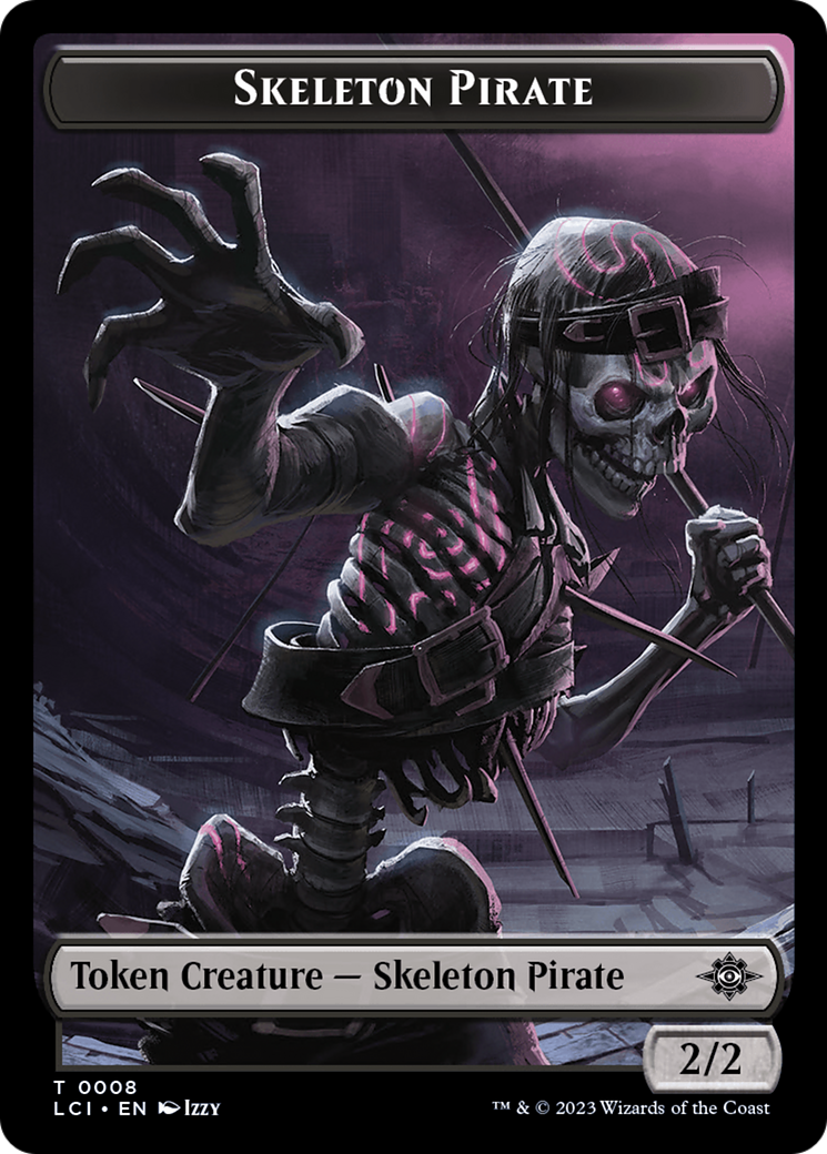Skeleton Pirate Token [The Lost Caverns of Ixalan Tokens] | Black Swamp Games