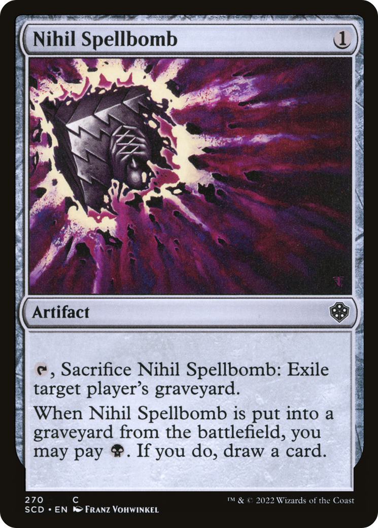 Nihil Spellbomb [Starter Commander Decks] | Black Swamp Games