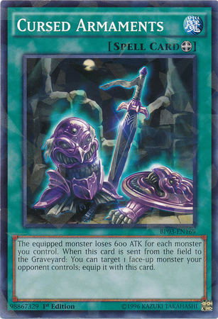 Cursed Armaments [BP03-EN169] Shatterfoil Rare | Black Swamp Games