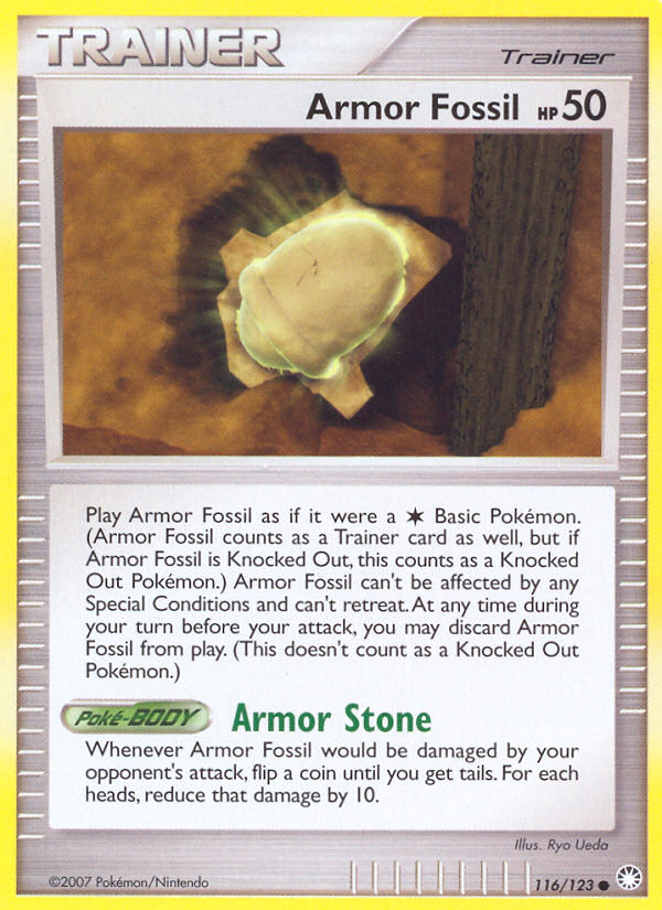 Armor Fossil (116/123) [Diamond & Pearl: Mysterious Treasures] | Black Swamp Games