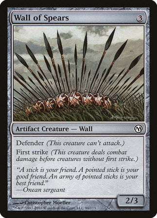 Wall of Spears [Duels of the Planeswalkers] | Black Swamp Games