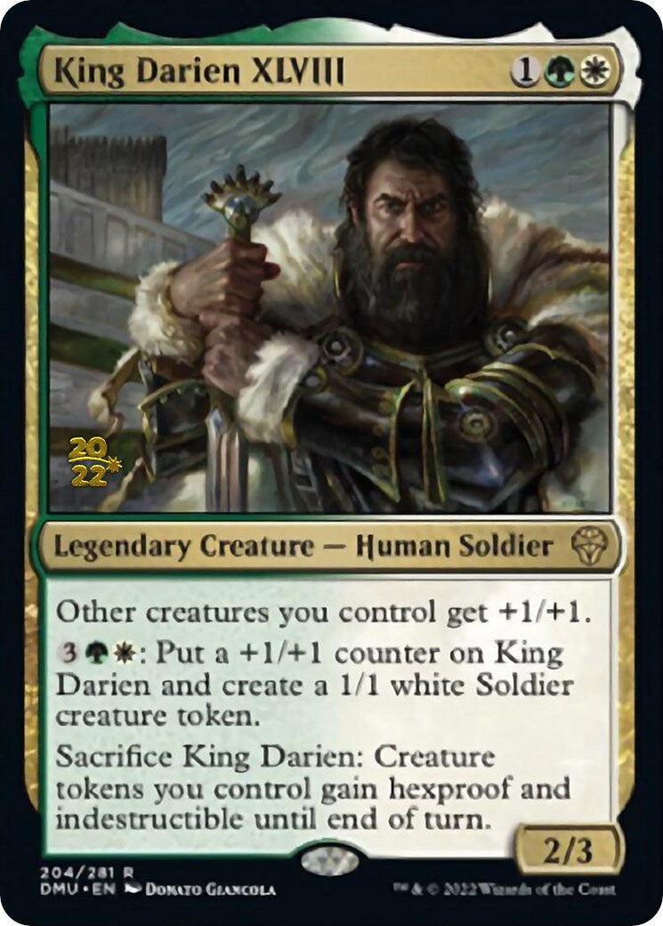 King Darien XLVIII [Dominaria United Prerelease Promos] | Black Swamp Games