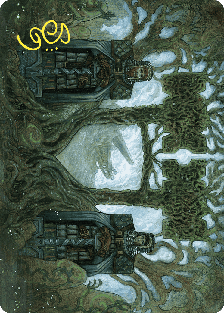 Court of Garenbrig Art Card (Gold-Stamped Signature) [Wilds of Eldraine Art Series] | Black Swamp Games