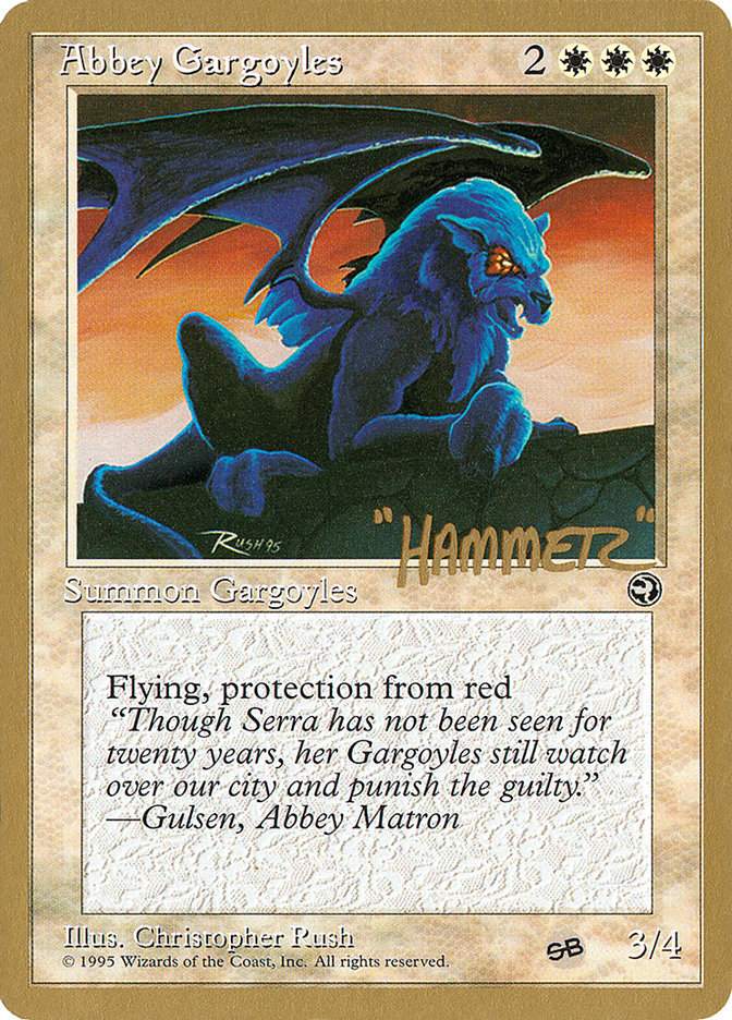 Abbey Gargoyles (Shawn "Hammer" Regnier) (SB) [Pro Tour Collector Set] | Black Swamp Games