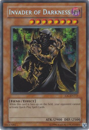 Invader of Darkness [IOC-EN111] Secret Rare | Black Swamp Games