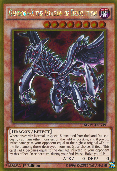 Gandora-X the Dragon of Demolition [MVP1-ENG49] Gold Rare | Black Swamp Games
