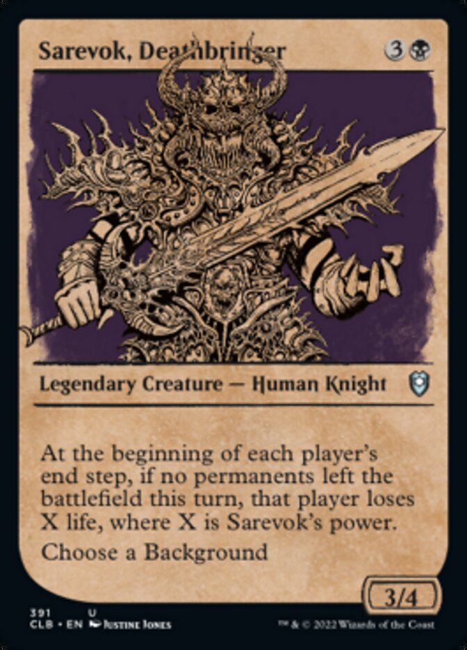 Sarevok, Deathbringer (Showcase) [Commander Legends: Battle for Baldur's Gate] | Black Swamp Games