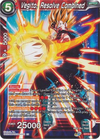 Vegito, Resolve Combined [EX13-05] | Black Swamp Games