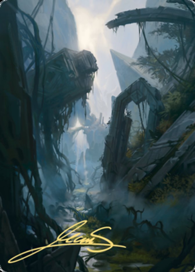 Swamp 2 Art Card (Gold-Stamped Signature) [Zendikar Rising Art Series] | Black Swamp Games