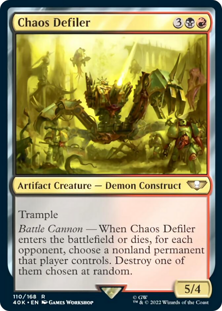 Chaos Defiler (Surge Foil) [Universes Beyond: Warhammer 40,000] | Black Swamp Games