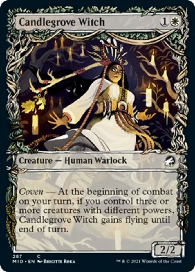 Candlegrove Witch (Showcase Equinox) [Innistrad: Midnight Hunt] | Black Swamp Games