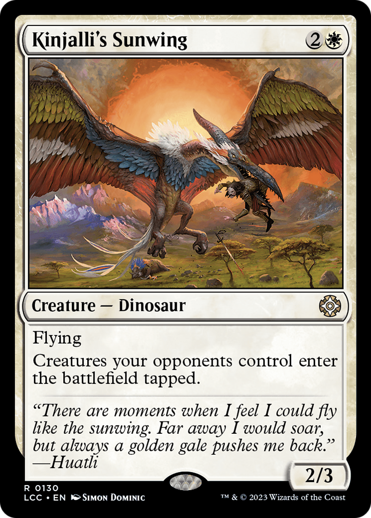 Kinjalli's Sunwing [The Lost Caverns of Ixalan Commander] | Black Swamp Games