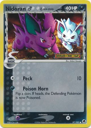 Nidoran (57/101) (Male) (Delta Species) (Stamped) [EX: Dragon Frontiers] | Black Swamp Games