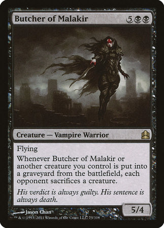 Butcher of Malakir [Commander 2011] | Black Swamp Games