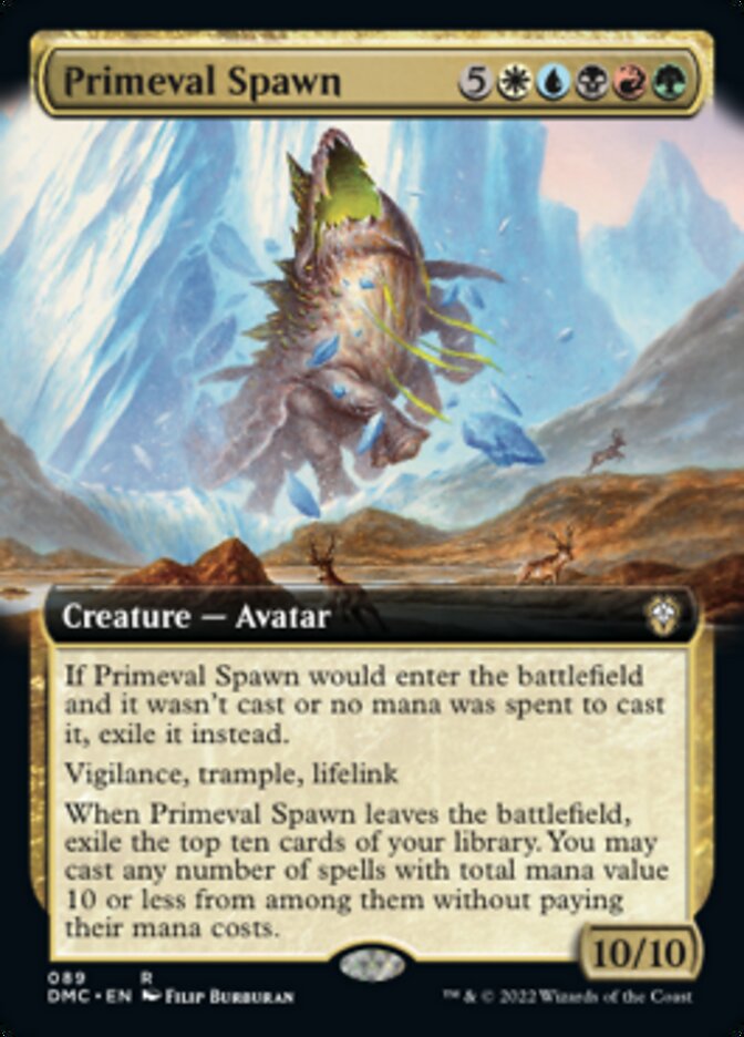 Primeval Spawn (Extended Art) [Dominaria United Commander] | Black Swamp Games