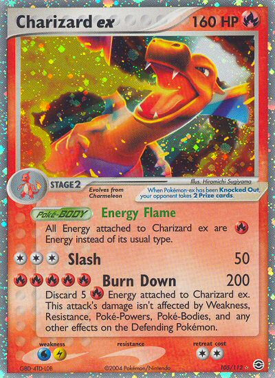 Charizard ex (105/112) [EX: FireRed & LeafGreen] | Black Swamp Games