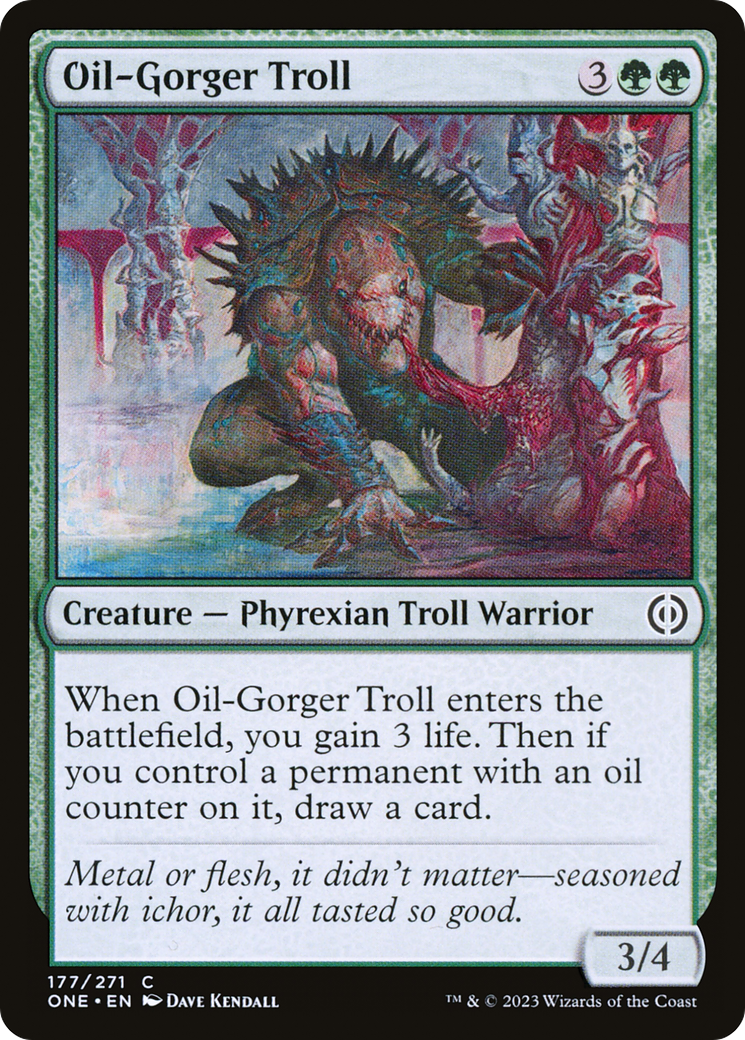 Oil-Gorger Troll [Phyrexia: All Will Be One] | Black Swamp Games