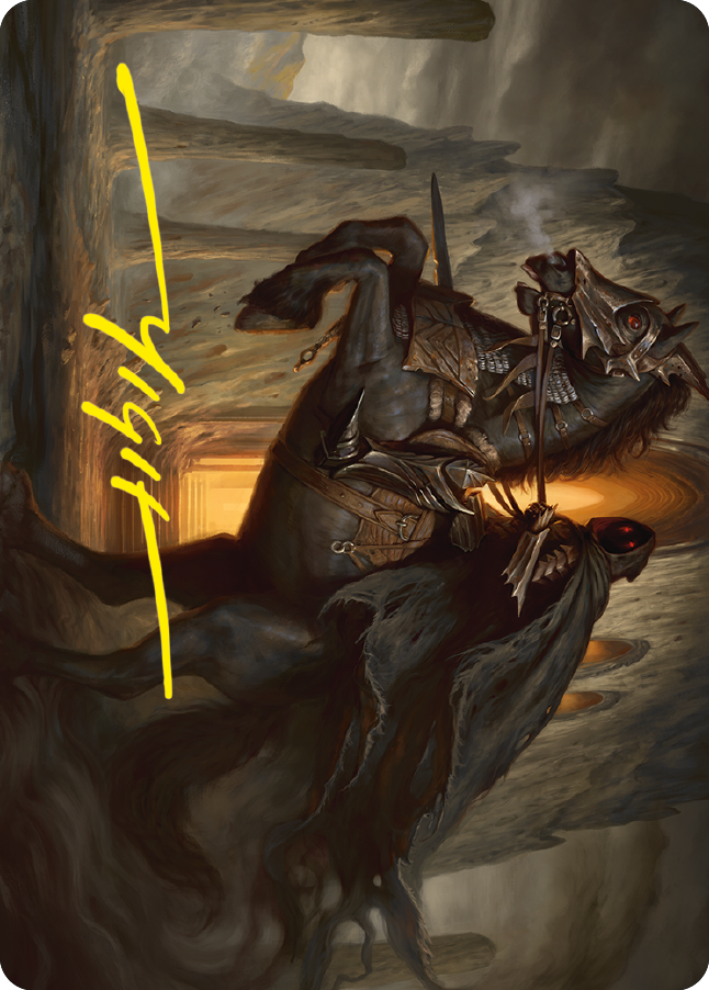 Nazgul Art Card (Gold-Stamped Signature) [The Lord of the Rings: Tales of Middle-earth Art Series] | Black Swamp Games