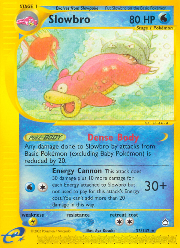 Slowbro (33/147) [Aquapolis] | Black Swamp Games