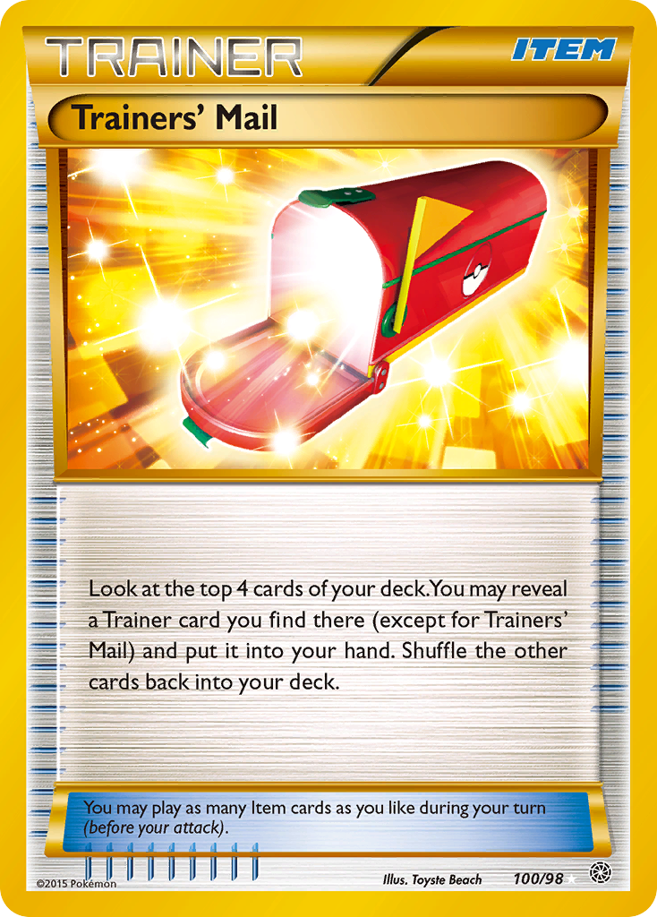Trainers' Mail (100/98) [XY: Ancient Origins] | Black Swamp Games