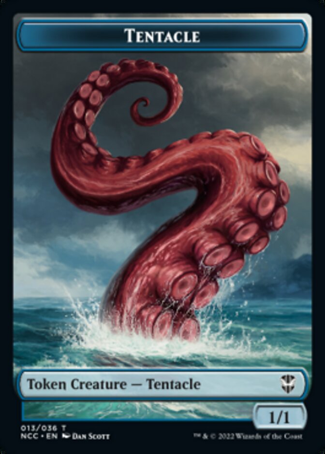 Tentacle // Champion of Wits Double-sided Token [Streets of New Capenna Commander Tokens] | Black Swamp Games