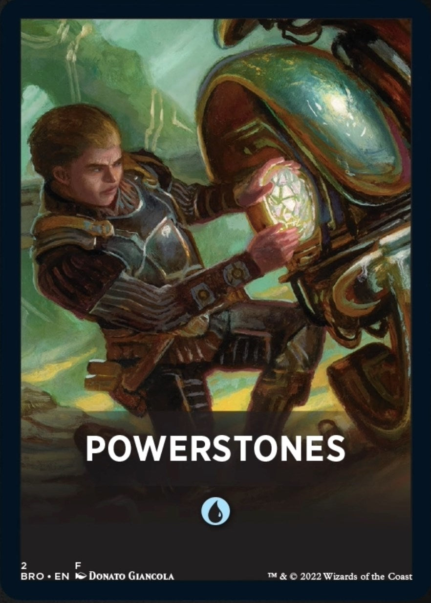 Powerstones Theme Card [The Brothers' War Tokens] | Black Swamp Games