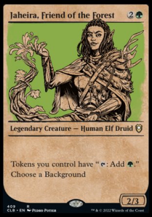 Jaheira, Friend of the Forest (Showcase) [Commander Legends: Battle for Baldur's Gate] | Black Swamp Games