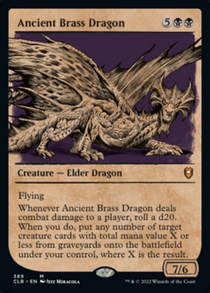Ancient Brass Dragon (Showcase) [Commander Legends: Battle for Baldur's Gate] | Black Swamp Games
