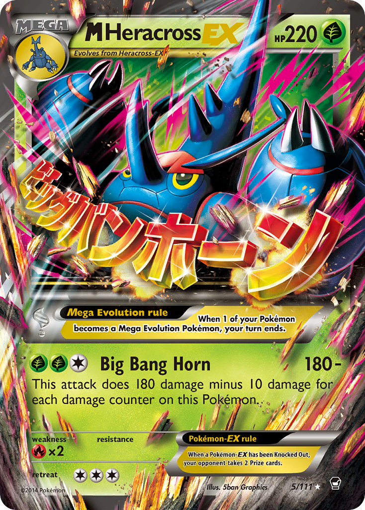 M Heracross EX (5/111) [XY: Furious Fists] | Black Swamp Games