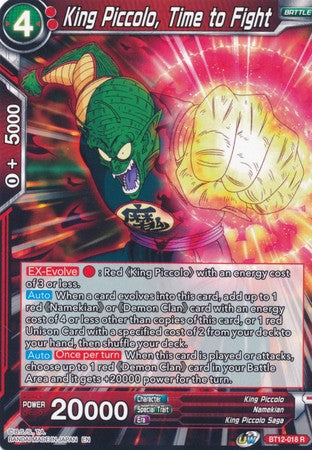 King Piccolo, Time to Fight [BT12-018] | Black Swamp Games