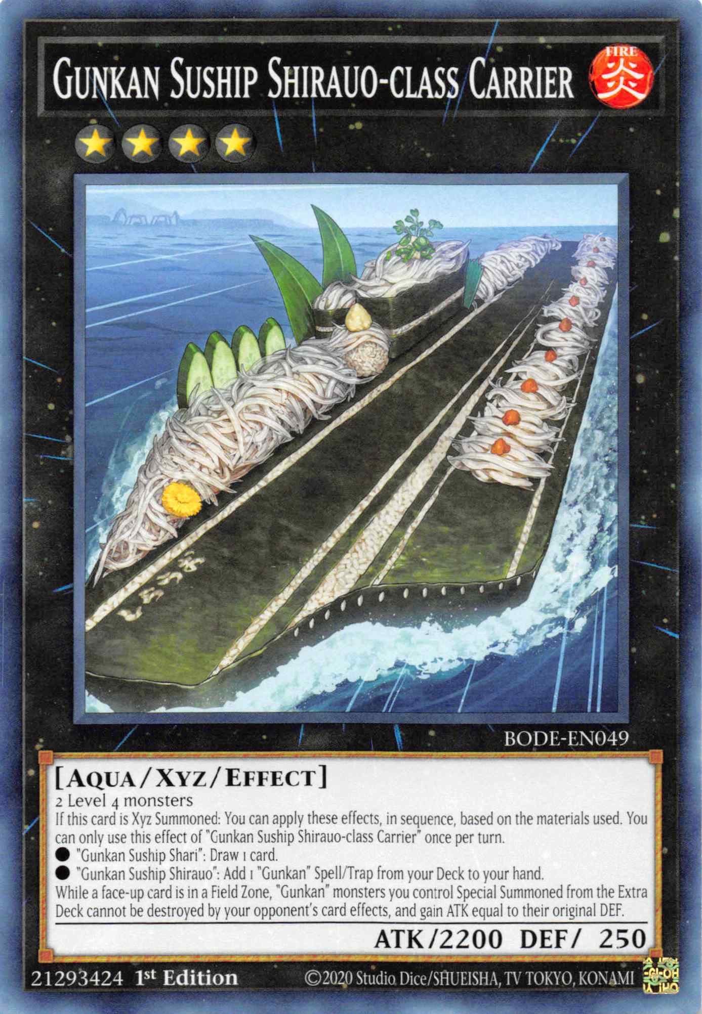Gunkan Suship Shirauo-class Carrier [BODE-EN049] Common | Black Swamp Games